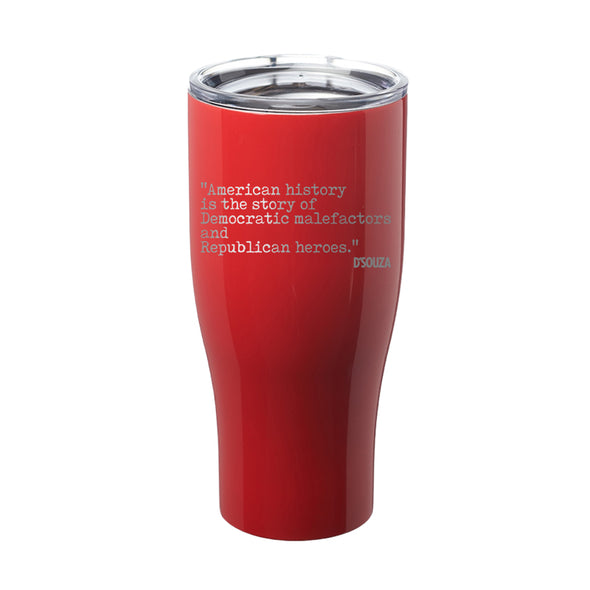 American History Laser Etched Tumbler