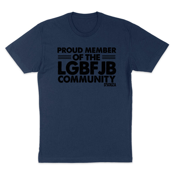 Proud Member Of The LGBFJB Community Black Print Tee