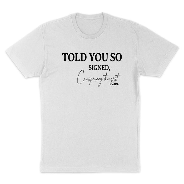 Donation | Told You So Tee