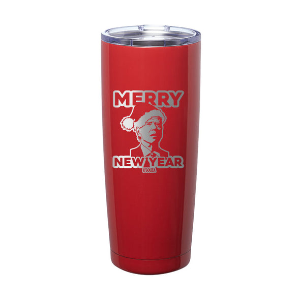 Merry New Year Laser Etched Tumbler