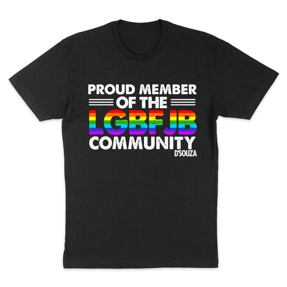 Proud Member Of The LGBFJB Community Rainbow Men's Apparel