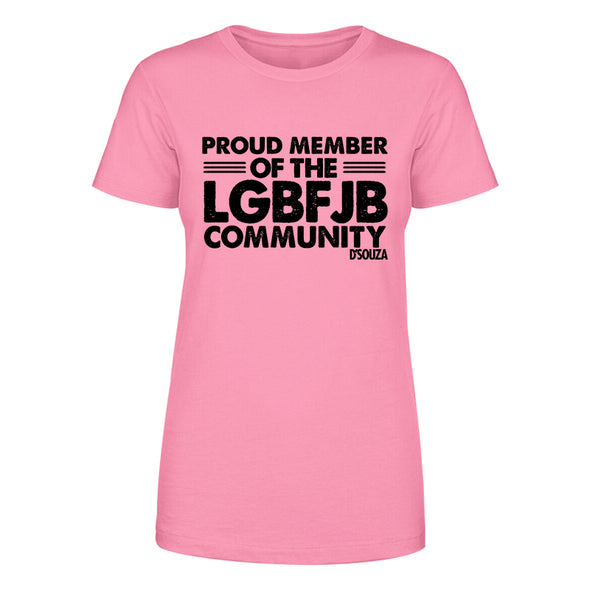 Proud Member Of The LGBFJB Community Black Print Women's Apparel