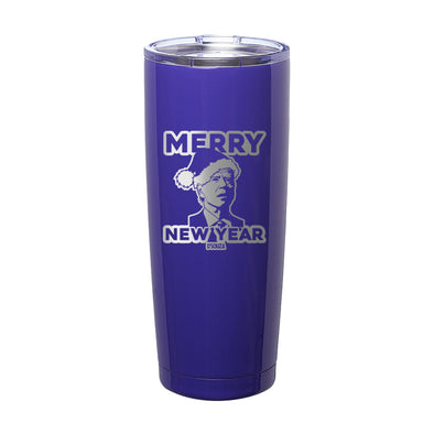 Merry New Year Laser Etched Tumbler