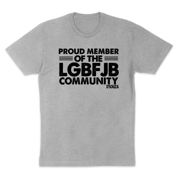 Proud Member Of The LGBFJB Community Black Print Tee